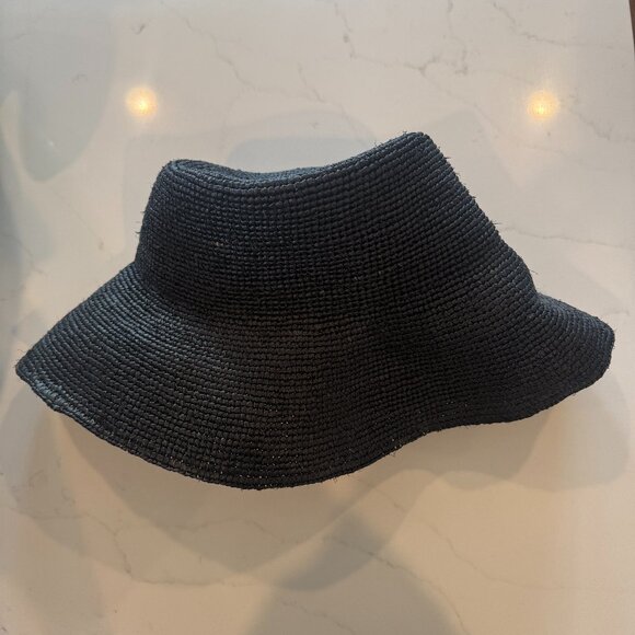 Jenni Kayne Crochet Raffia Sun Hat - Black - M/L main image 7